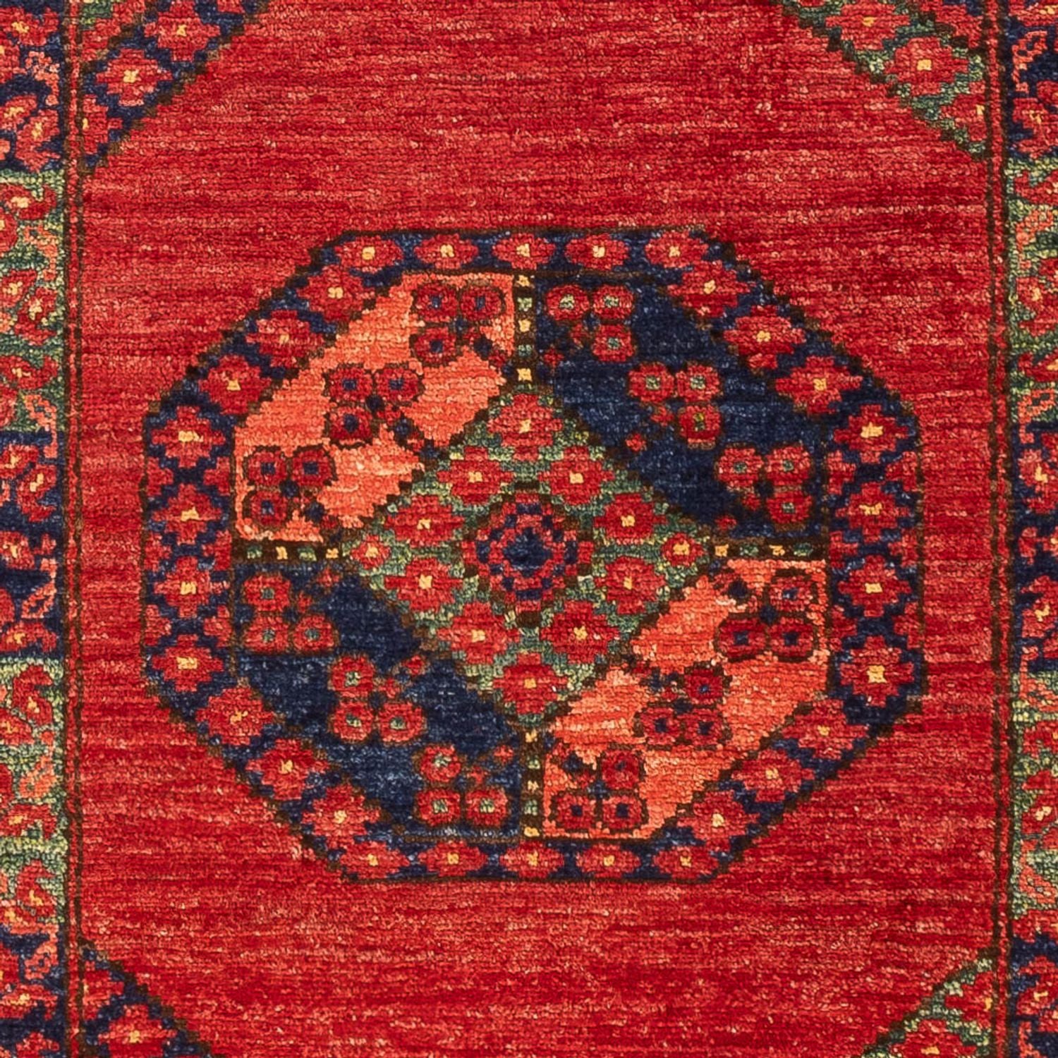 Tappeto corsia Tappeto afgano - 207 x 86 cm - rosso