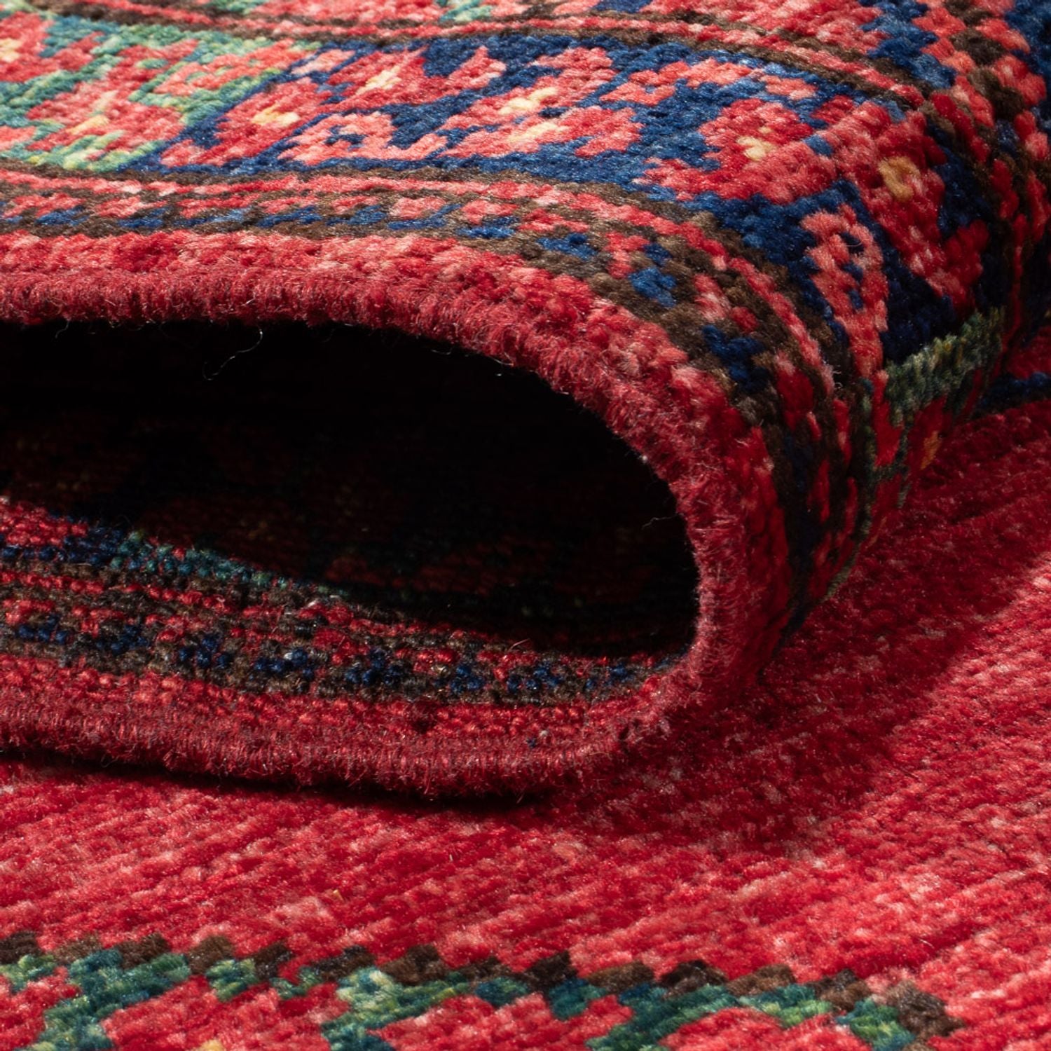 Tappeto corsia Tappeto afgano - 207 x 86 cm - rosso