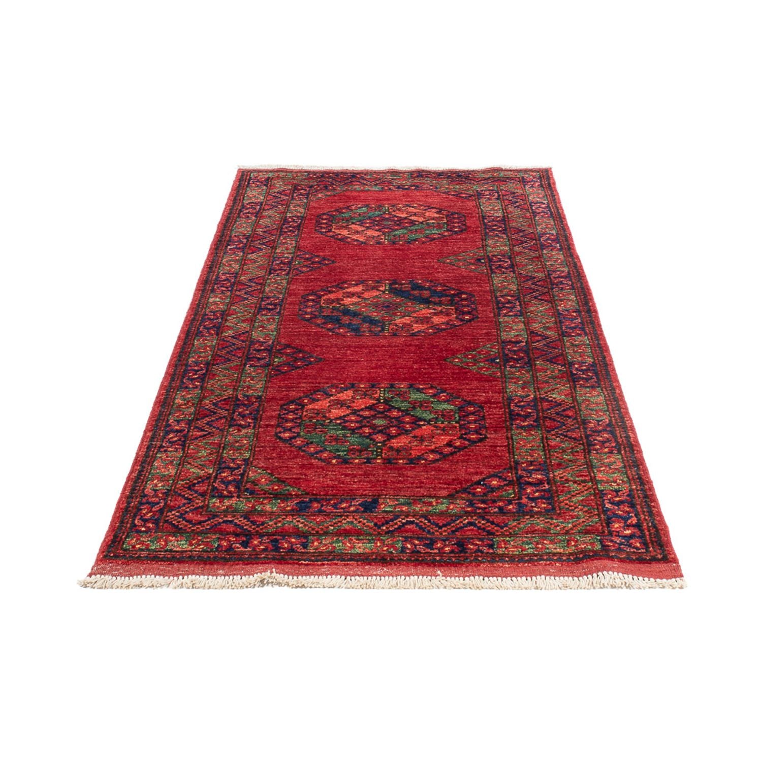 Tappeto corsia Tappeto afgano - 207 x 86 cm - rosso