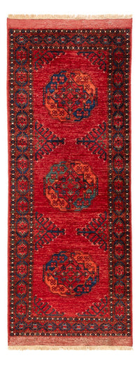 Tappeto corsia Tappeto afgano - 207 x 80 cm - rosso