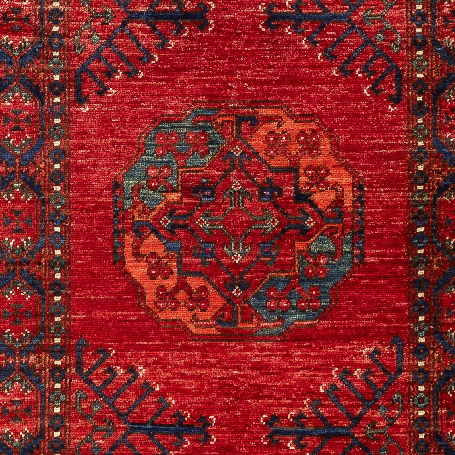Tappeto corsia Tappeto afgano - 207 x 80 cm - rosso