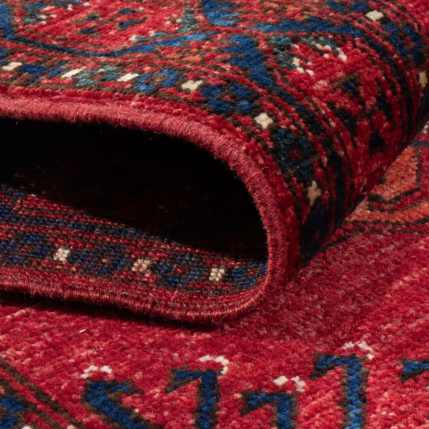 Tappeto corsia Tappeto afgano - 207 x 80 cm - rosso