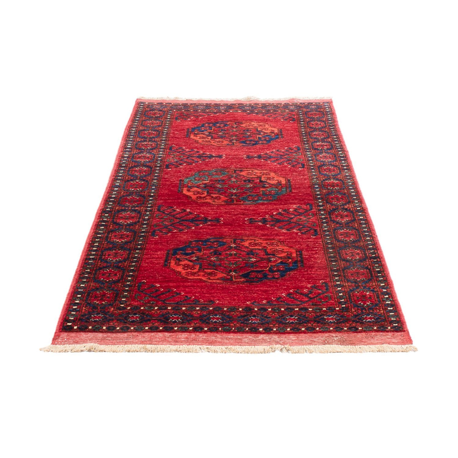 Tappeto corsia Tappeto afgano - 207 x 80 cm - rosso