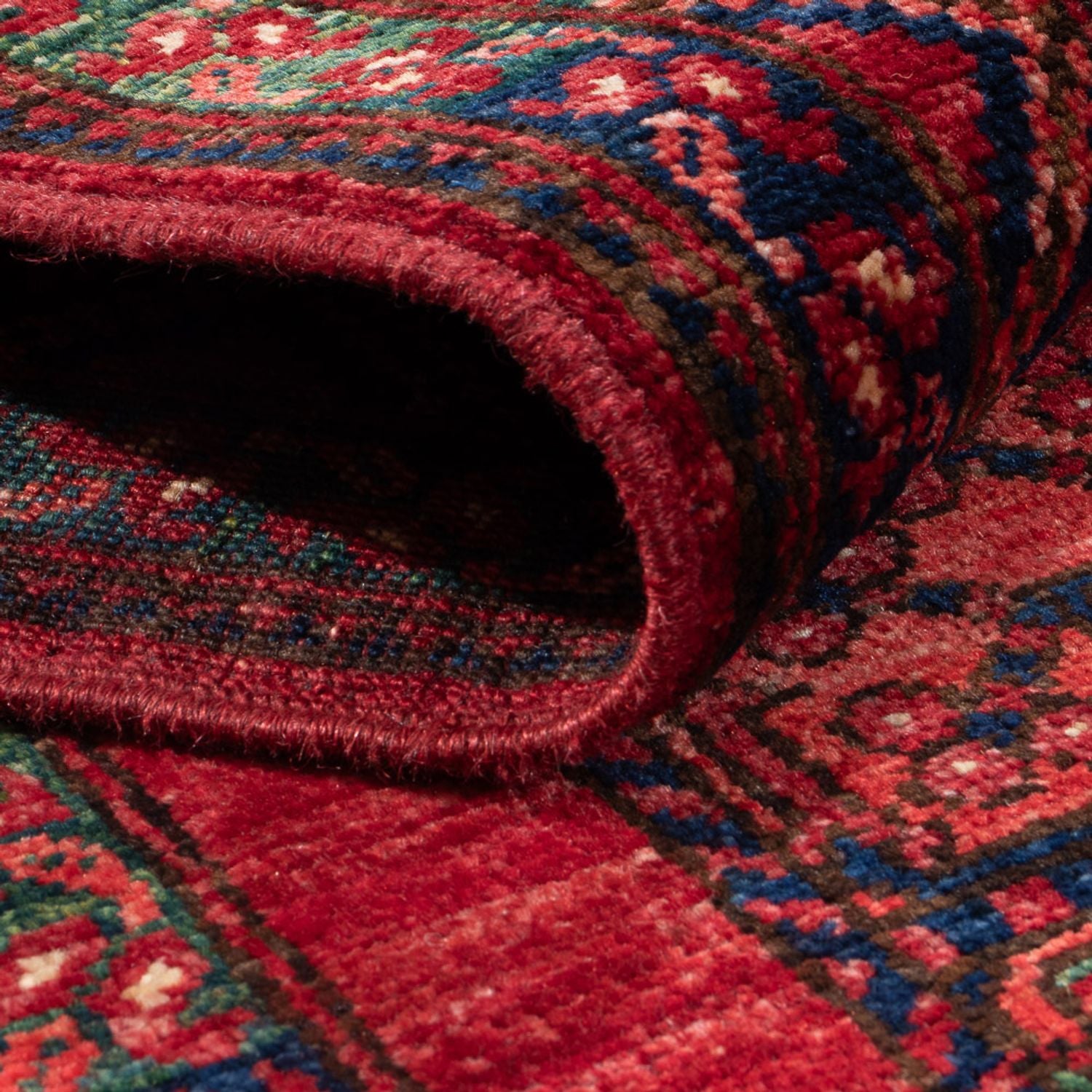 Tappeto corsia Tappeto afgano - 201 x 86 cm - rosso