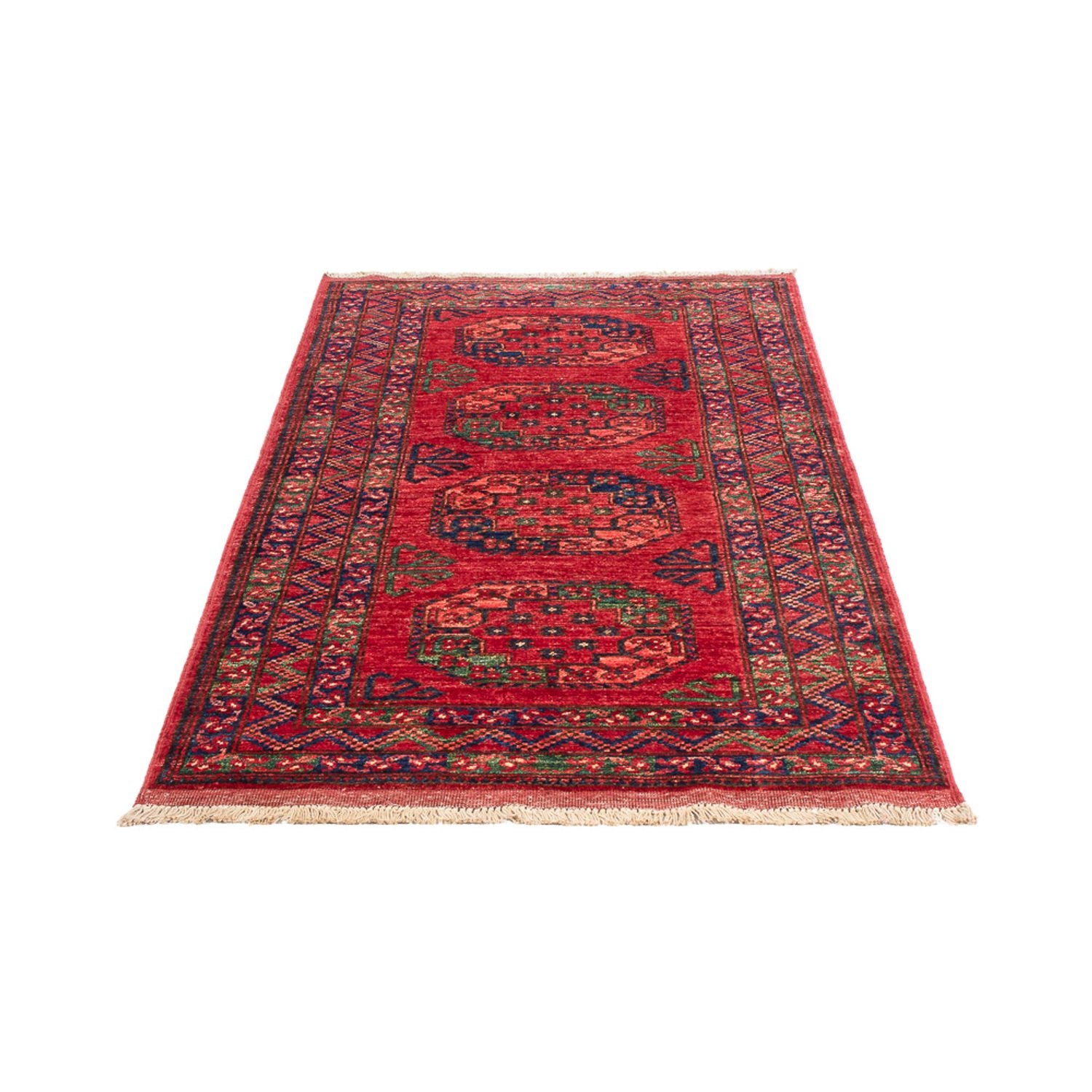 Tappeto corsia Tappeto afgano - 201 x 86 cm - rosso