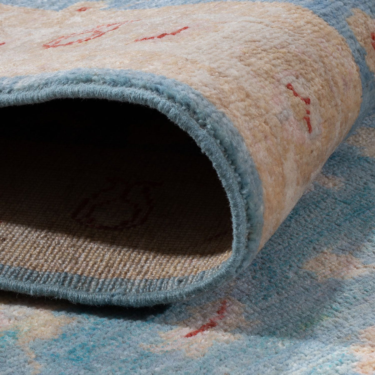 Tappeto corsia Tappeto Ziegler - 200 x 77 cm - blu chiaro