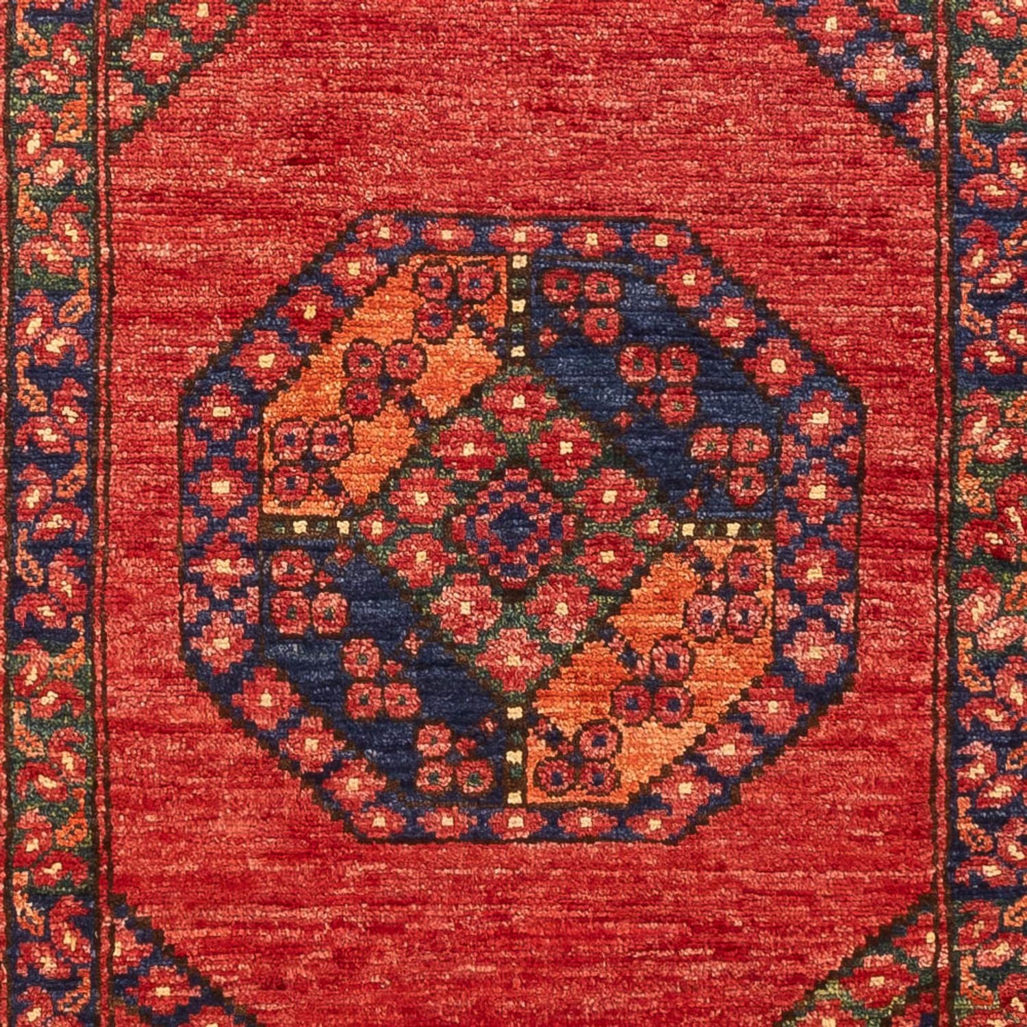 Tappeto corsia Tappeto afgano - 206 x 84 cm - rosso
