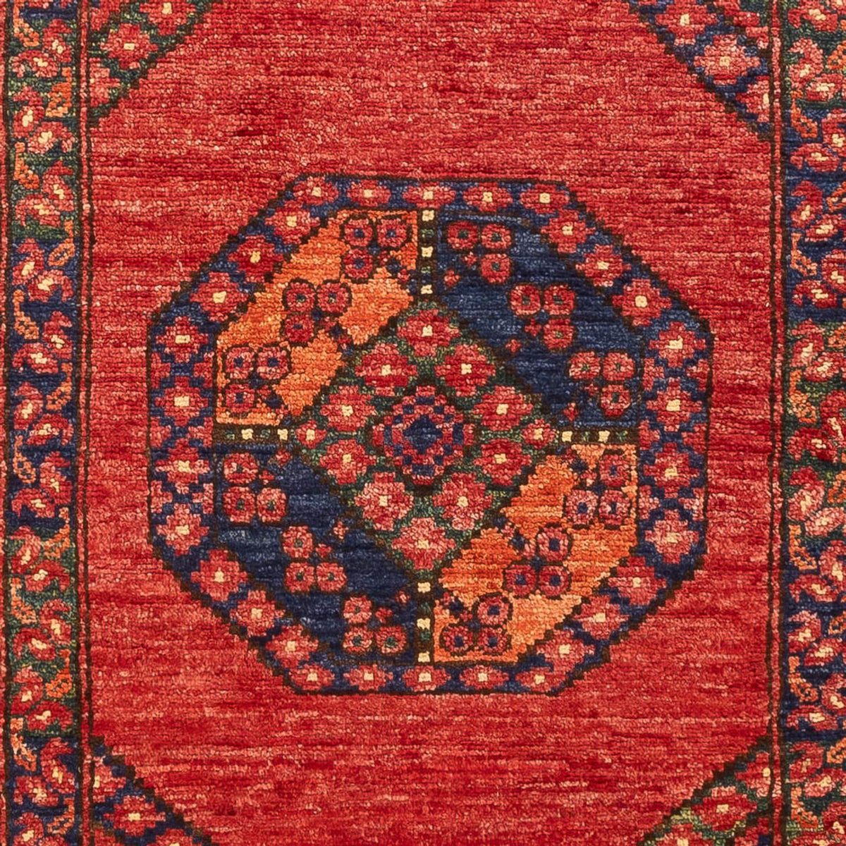 Tappeto corsia Tappeto afgano - 206 x 84 cm - rosso