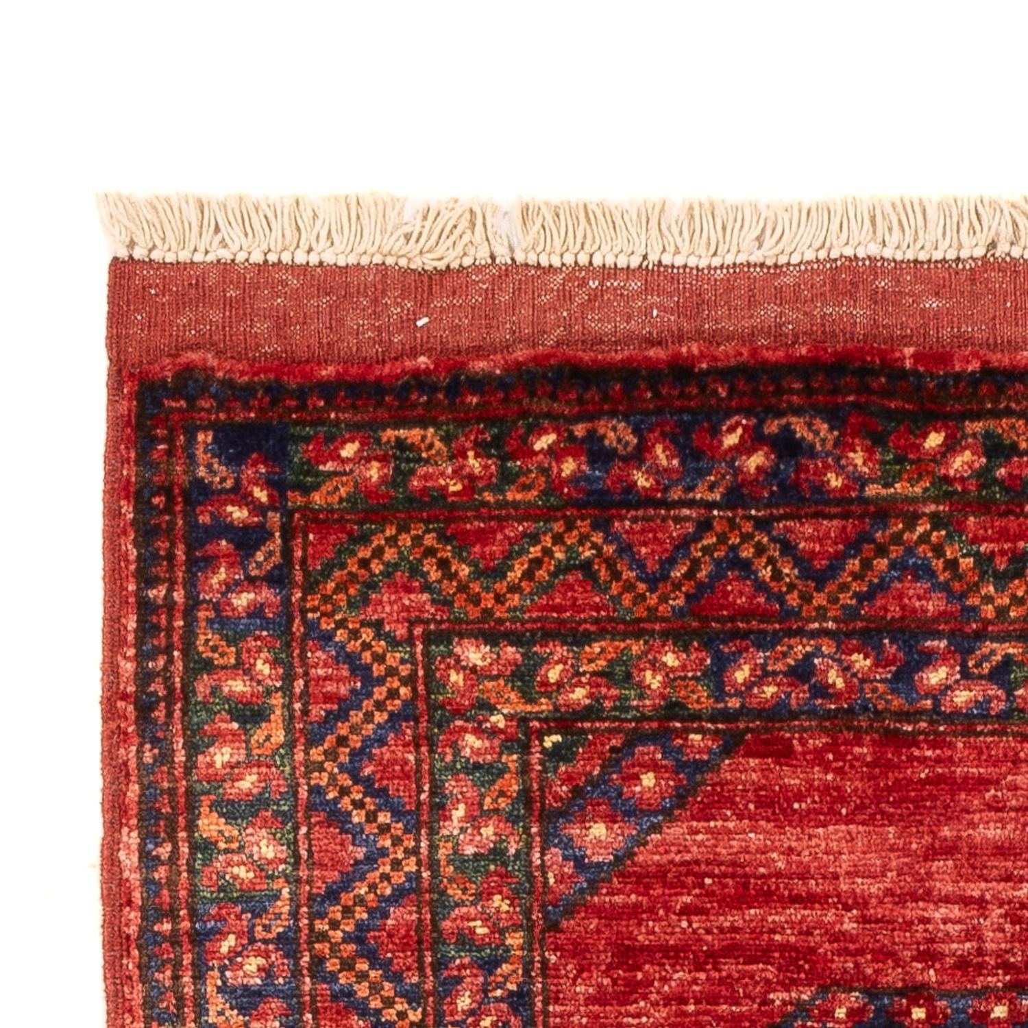 Tappeto corsia Tappeto afgano - 206 x 84 cm - rosso