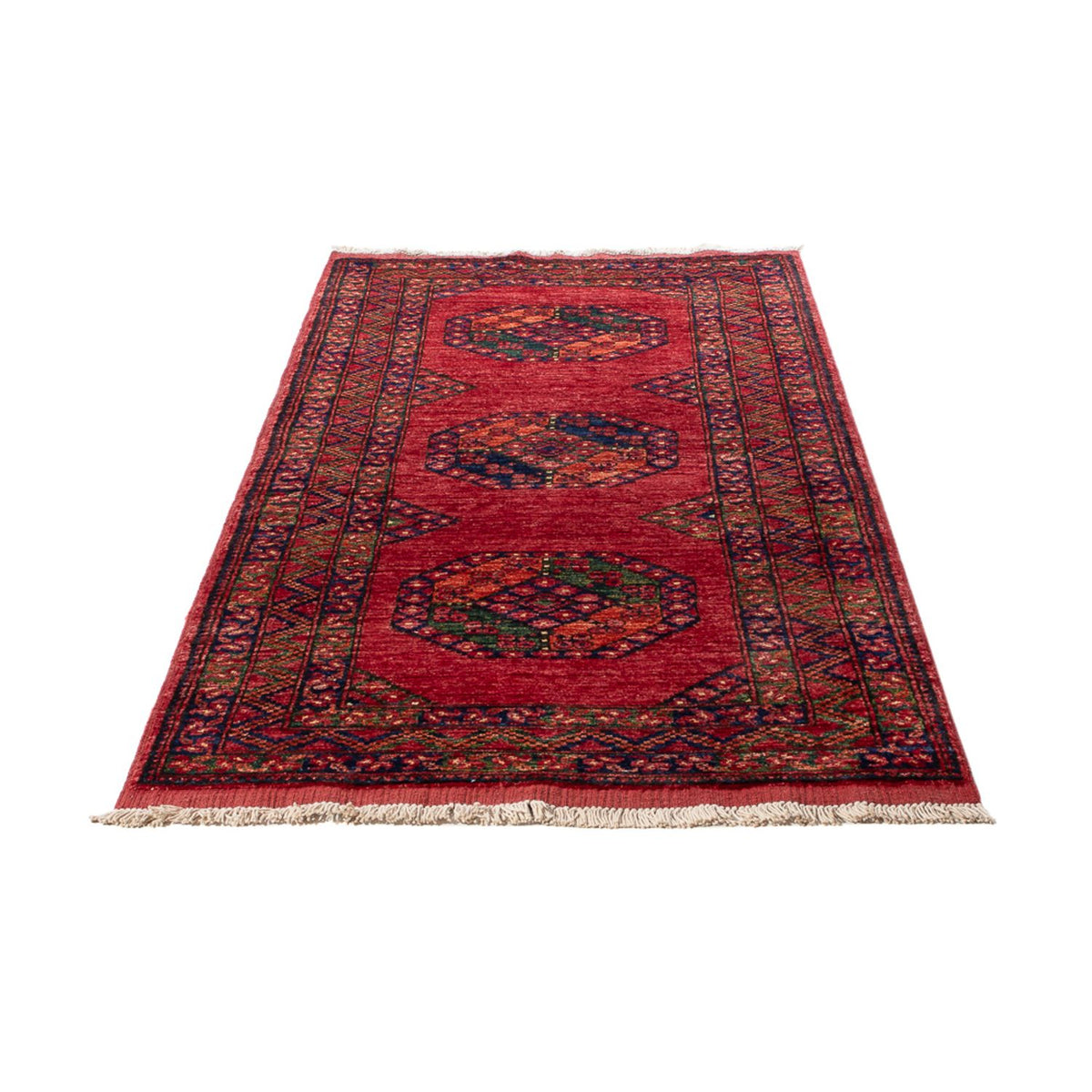 Tappeto corsia Tappeto afgano - 206 x 84 cm - rosso