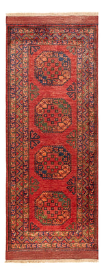 Tappeto corsia Tappeto afgano - 204 x 82 cm - rosso