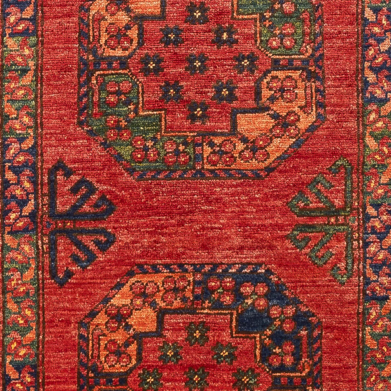 Tappeto corsia Tappeto afgano - 204 x 82 cm - rosso