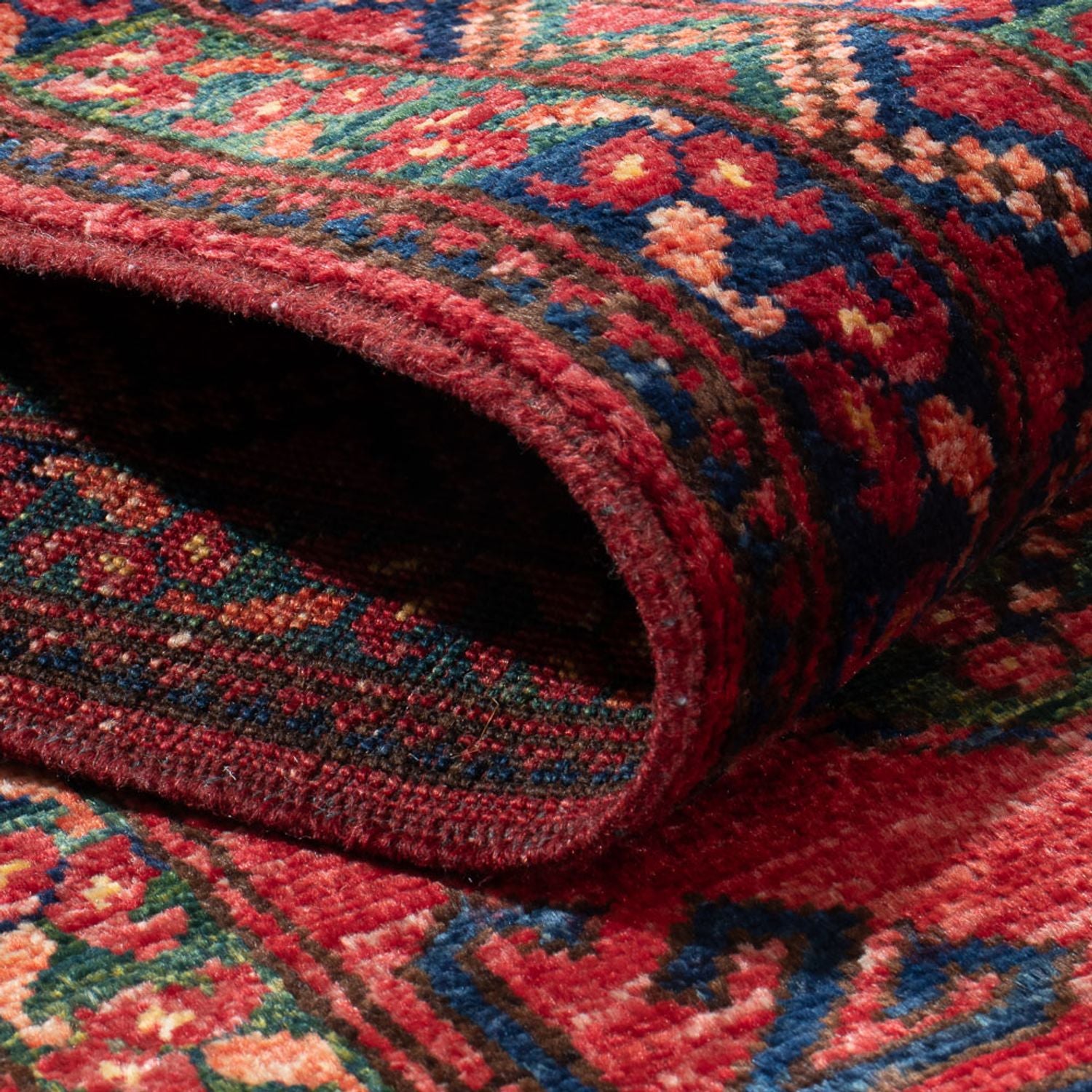 Tappeto corsia Tappeto afgano - 204 x 82 cm - rosso