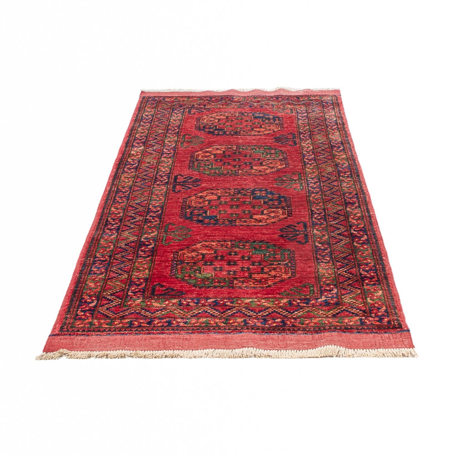 Tappeto corsia Tappeto afgano - 204 x 82 cm - rosso