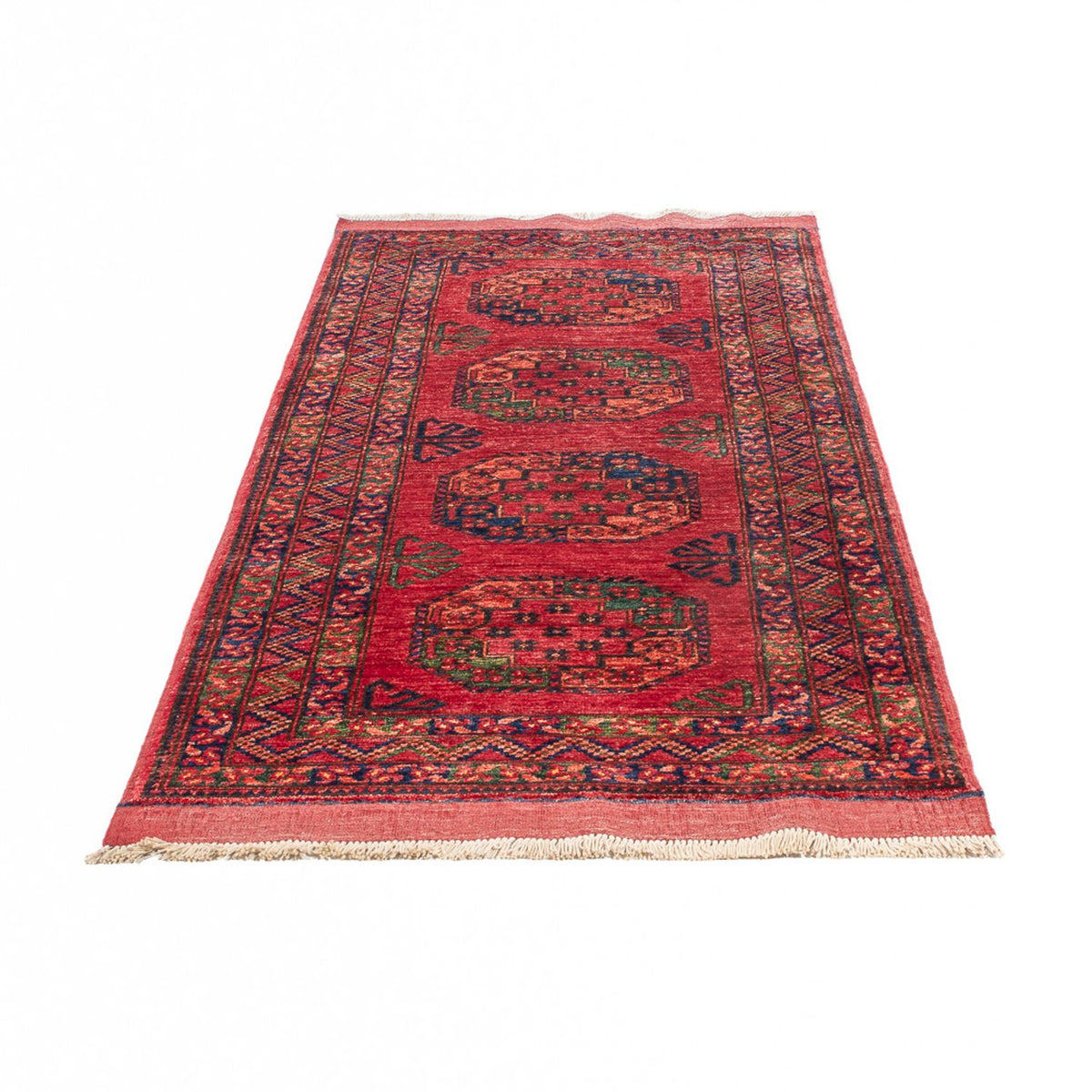 Tappeto corsia Tappeto afgano - 204 x 82 cm - rosso