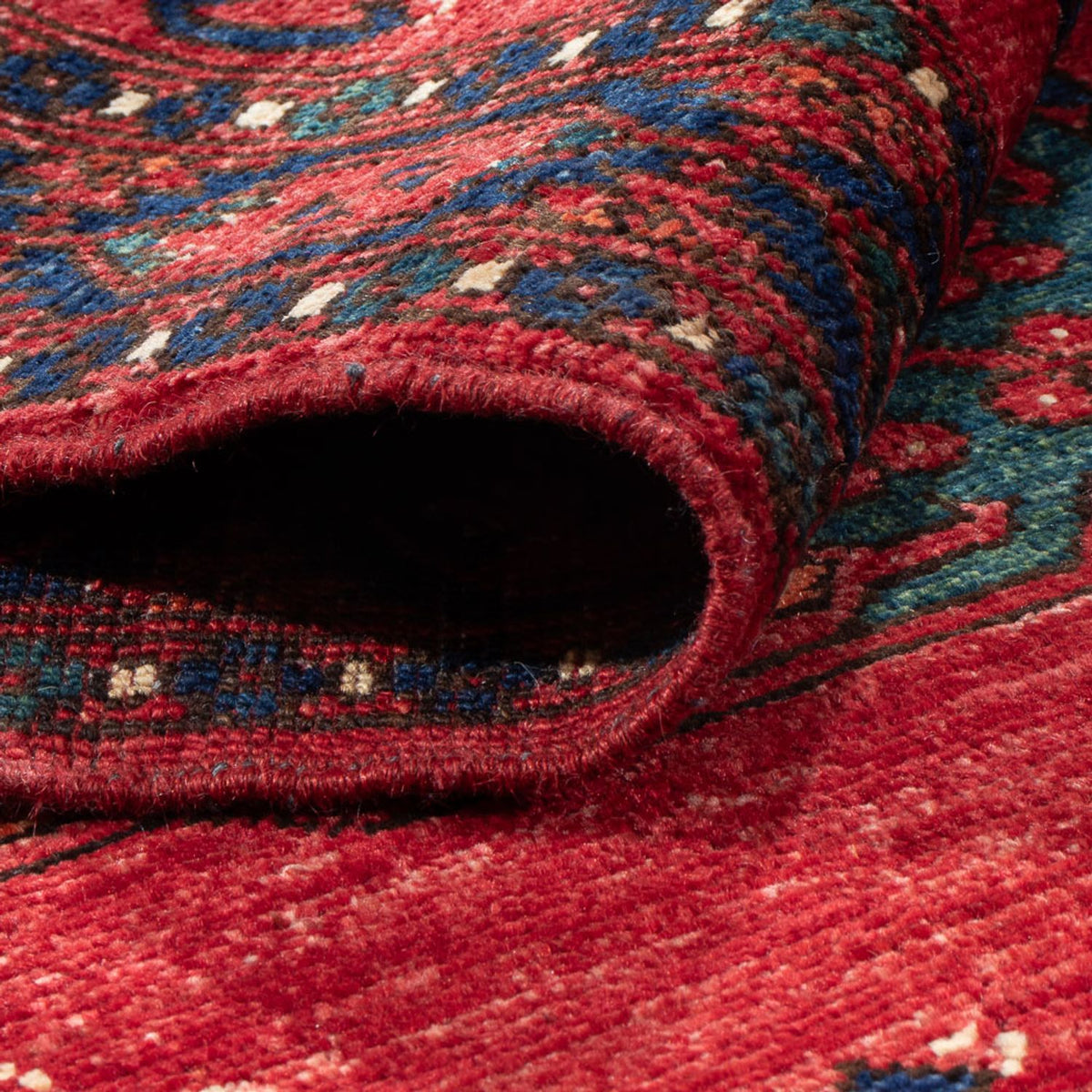 Tappeto corsia Tappeto afgano - 205 x 82 cm - rosso