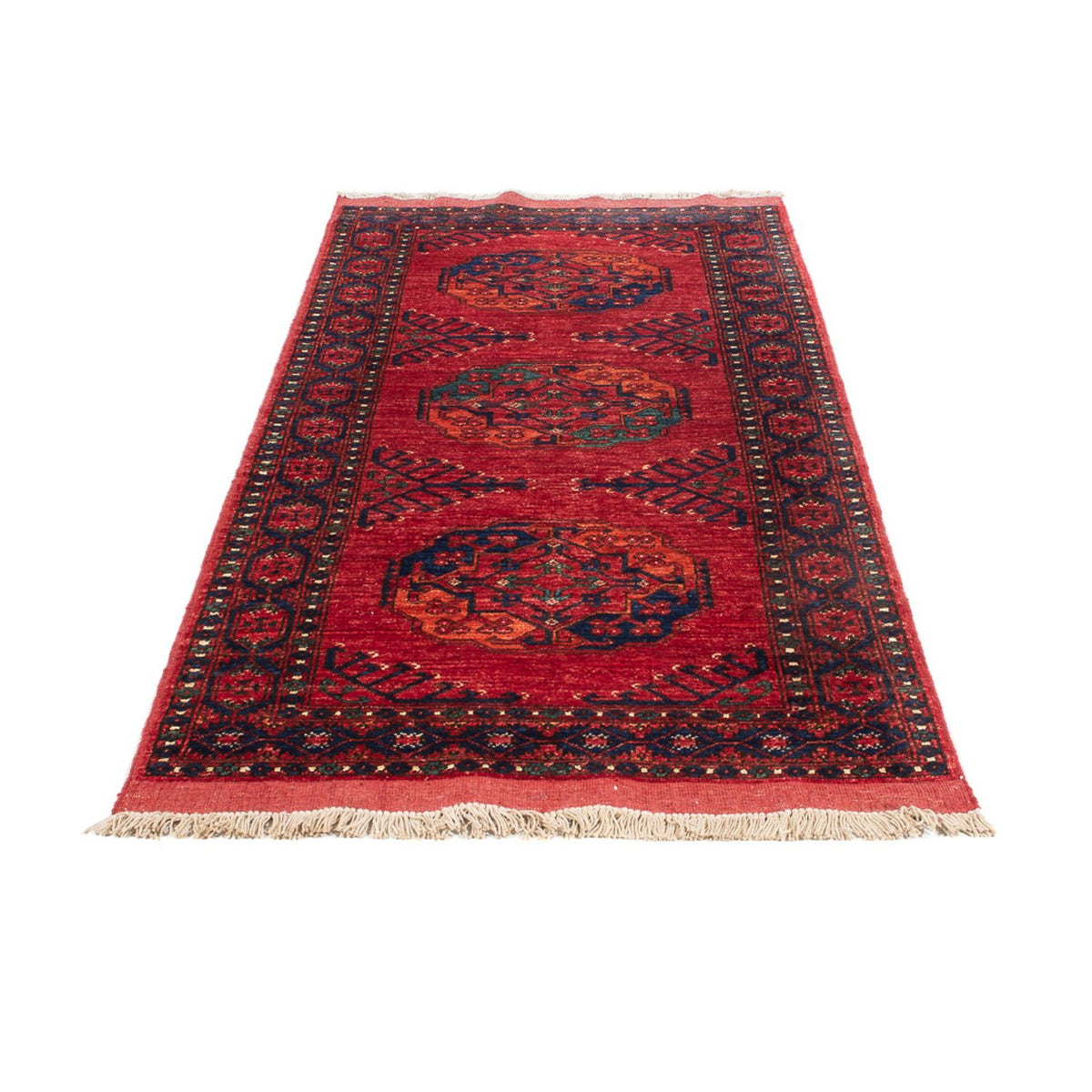 Tappeto corsia Tappeto afgano - 205 x 82 cm - rosso