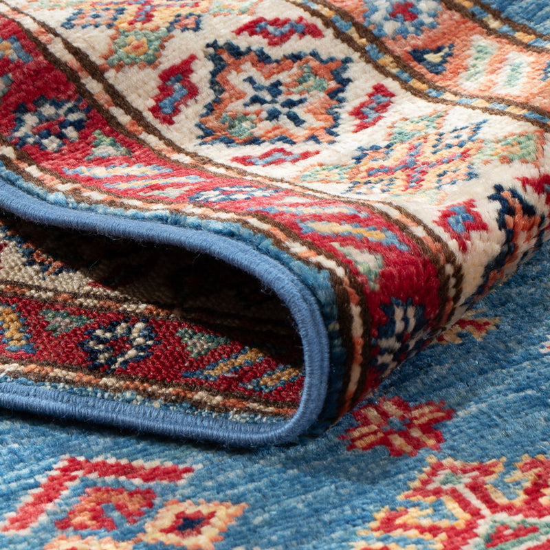 Tappeto corsia Tappeto Ziegler - Kazak - 179 x 59 cm - blu chiaro
