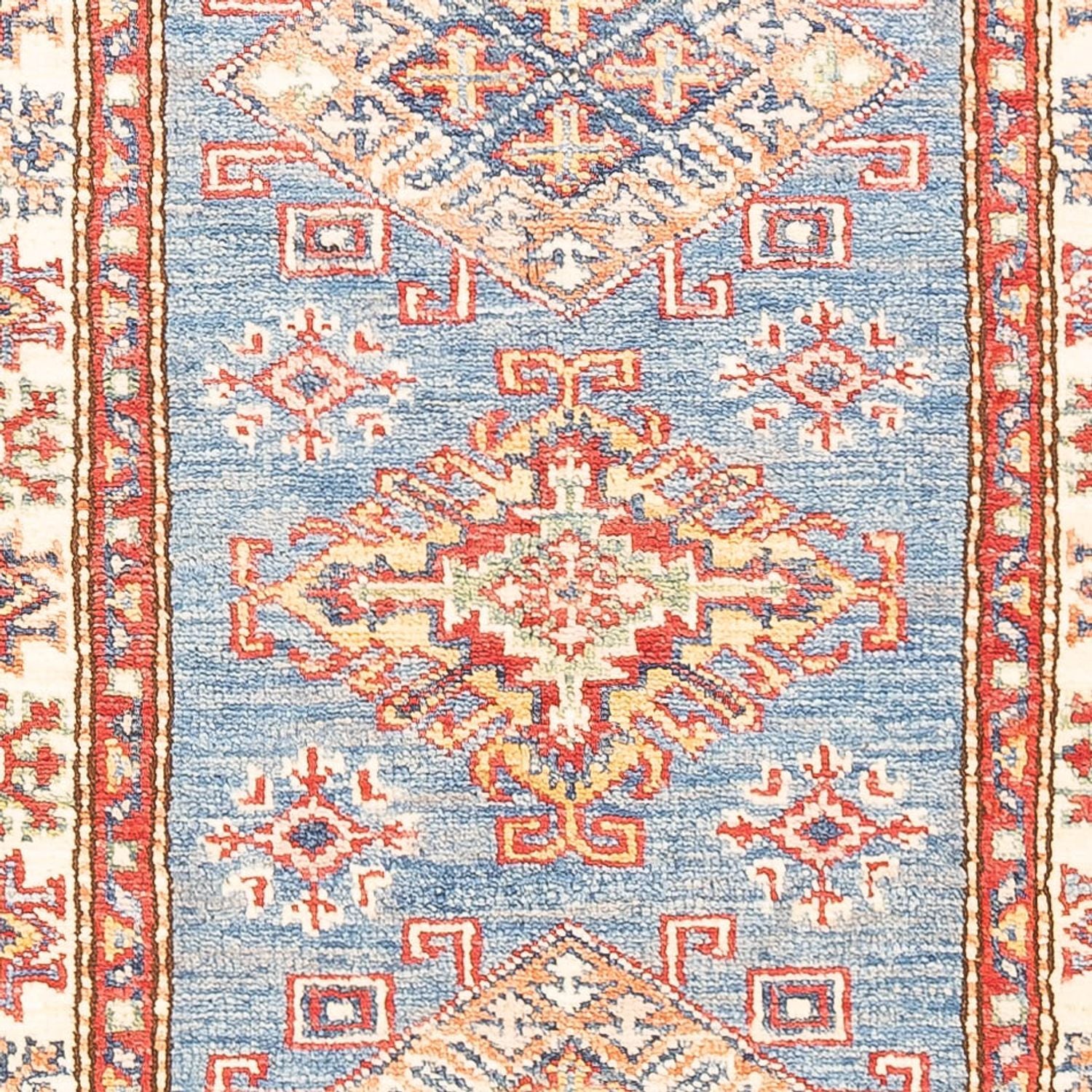 Tappeto corsia Tappeto Ziegler - Kazak - 185 x 61 cm - blu chiaro