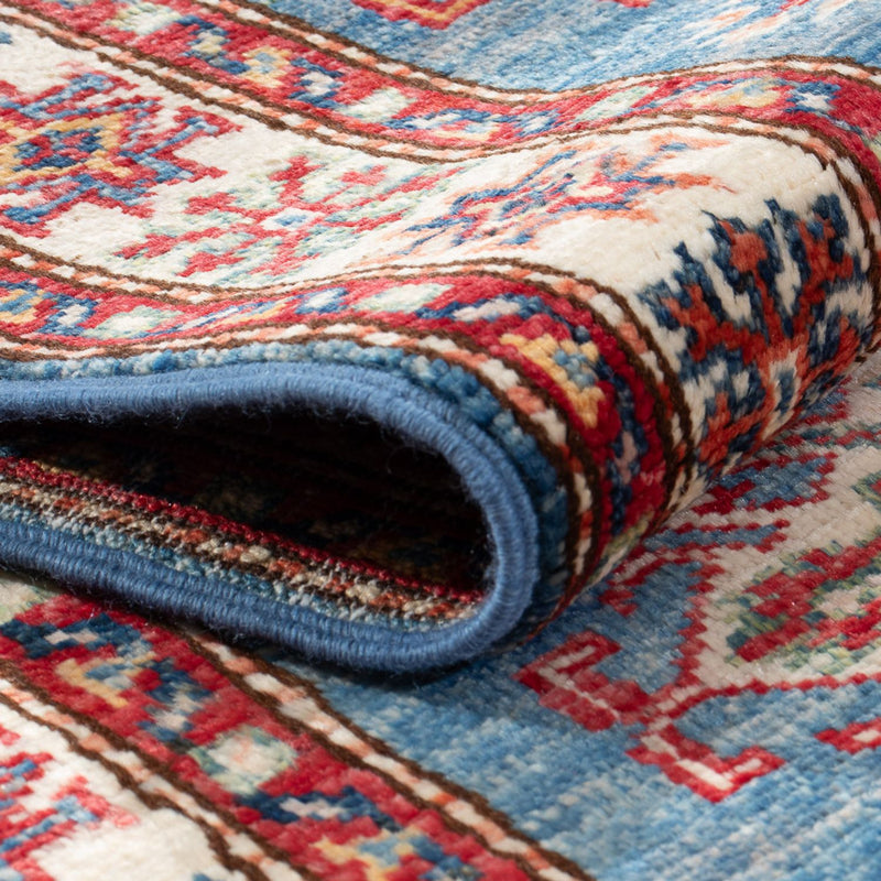 Tappeto corsia Tappeto Ziegler - Kazak - 185 x 61 cm - blu chiaro