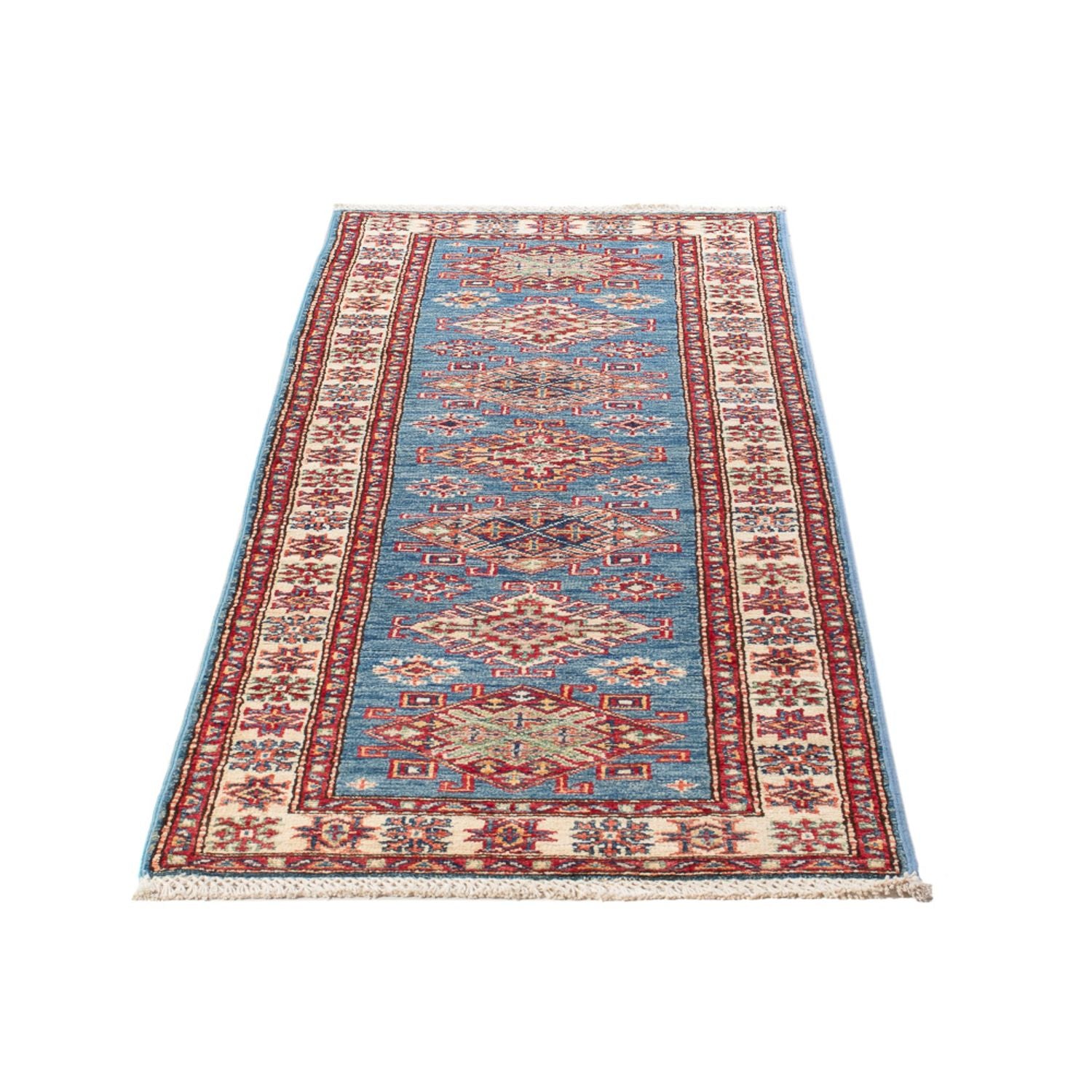 Tappeto corsia Tappeto Ziegler - Kazak - 186 x 58 cm - blu chiaro