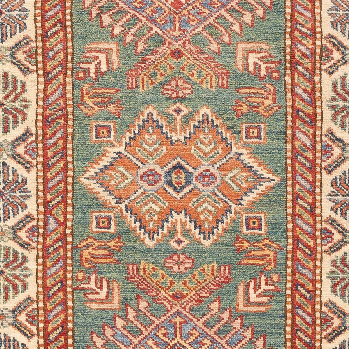 Tappeto corsia Tappeto Ziegler - Kazak - 199 x 75 cm - verde scuro