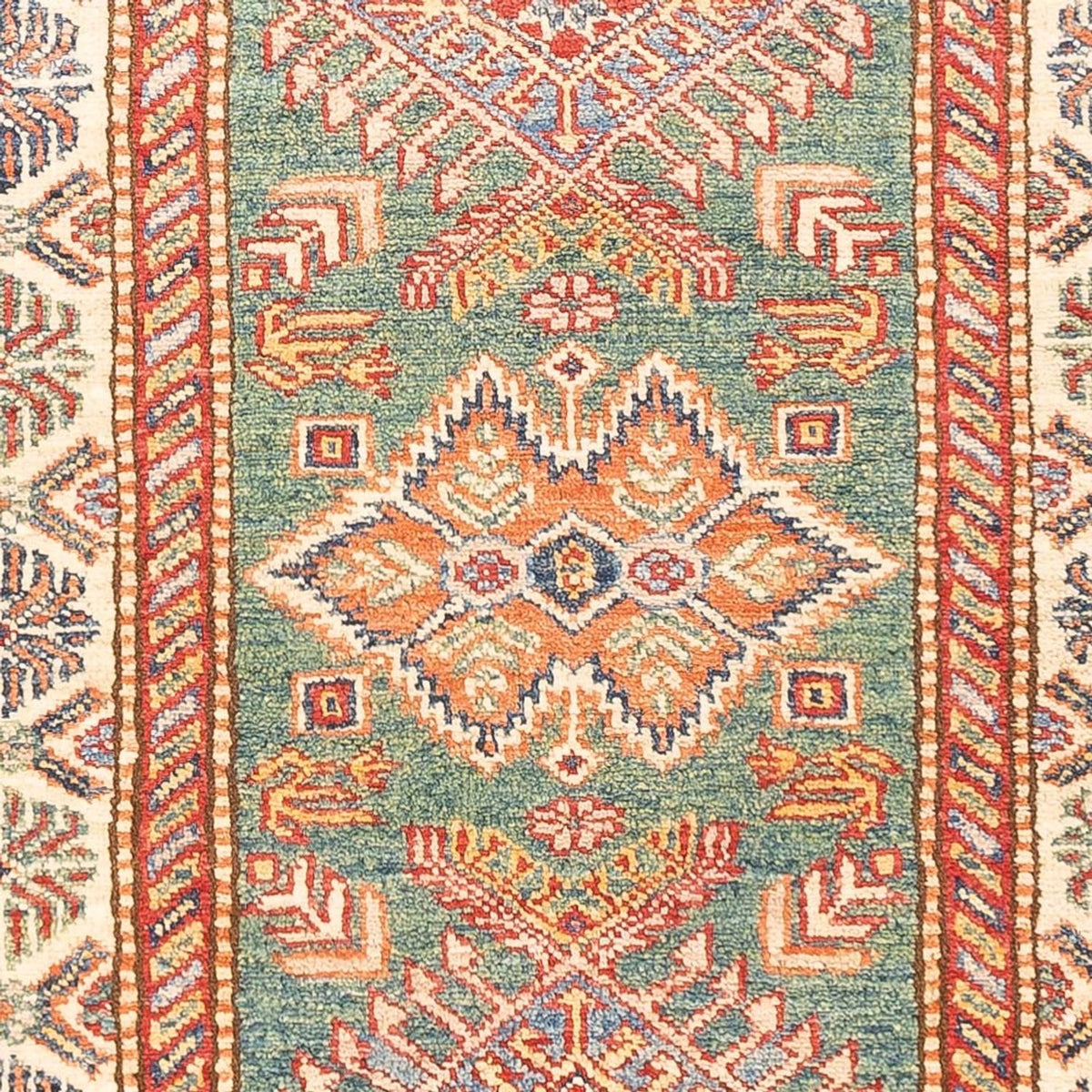 Tappeto corsia Tappeto Ziegler - Kazak - 198 x 76 cm - verde chiaro