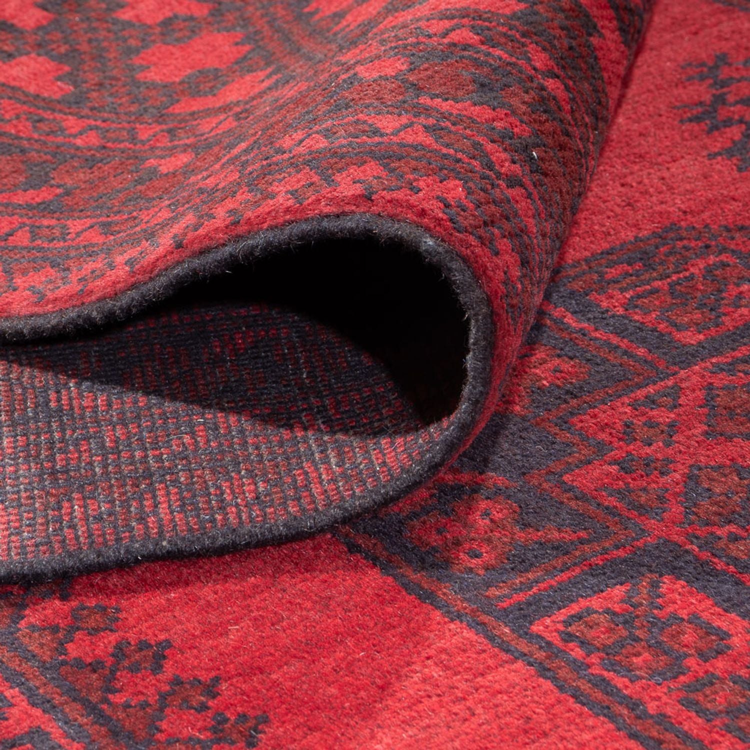 Tappeto afgano - Filpa - 401 x 309 cm - rosso