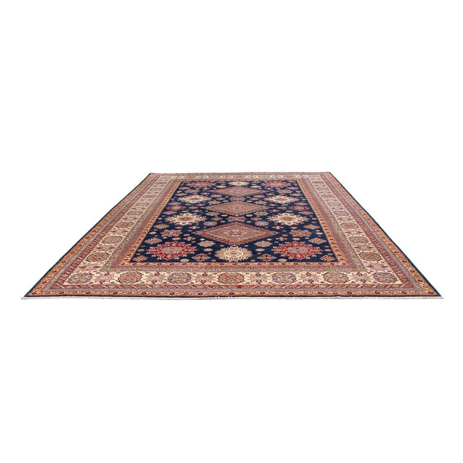 Tappeto Ziegler - Kazak - 410 x 305 cm - blu scuro
