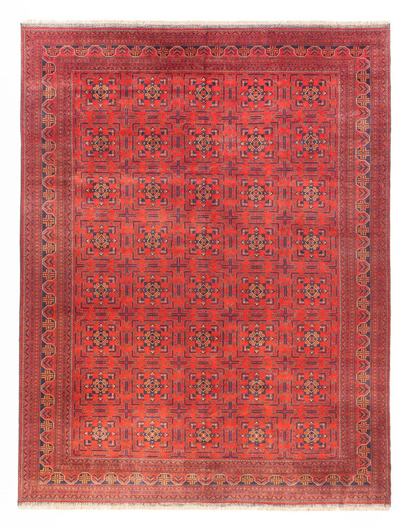 Tappeto afgano - Kunduz - 391 x 296 cm - rosso