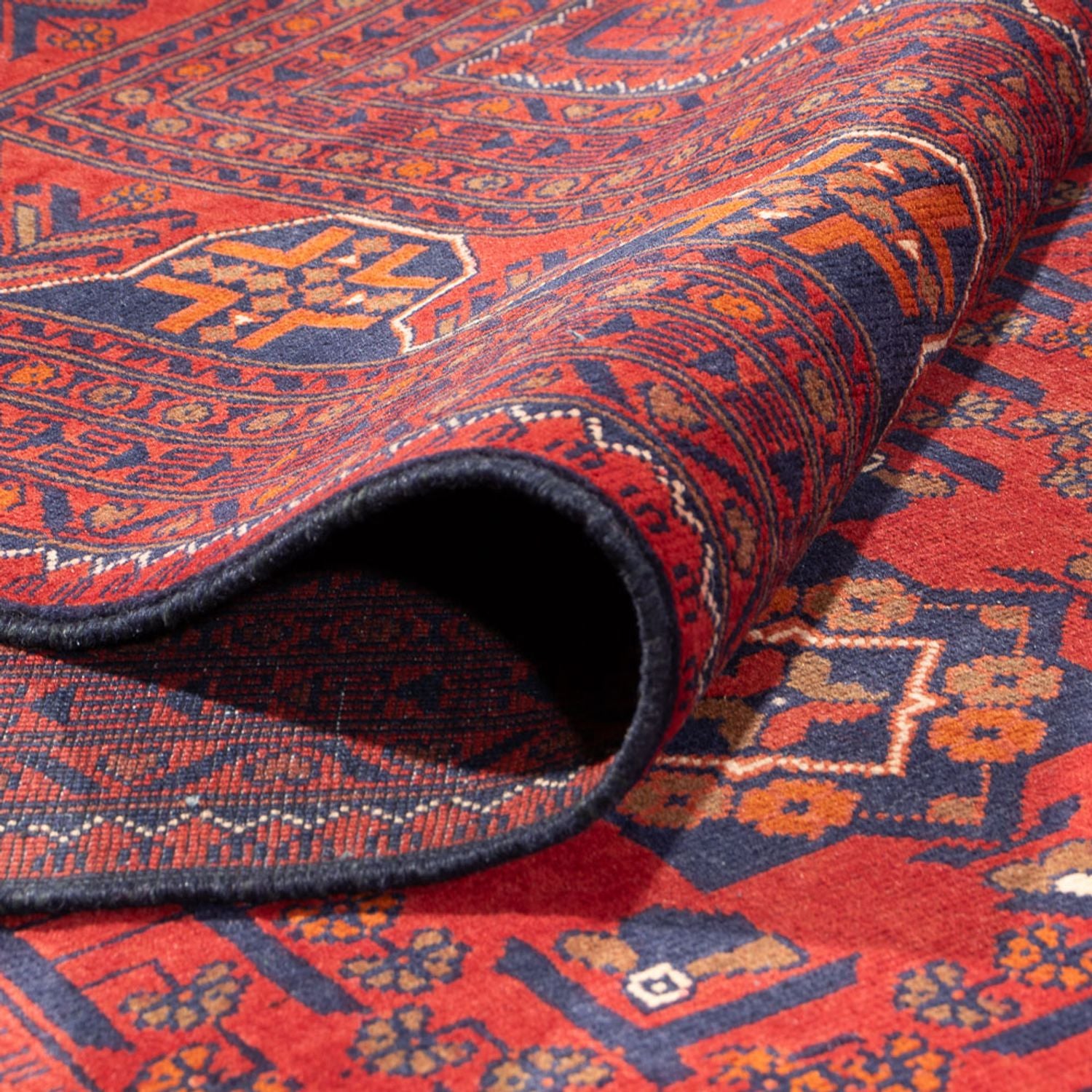 Tappeto afgano - Kunduz - 391 x 296 cm - rosso