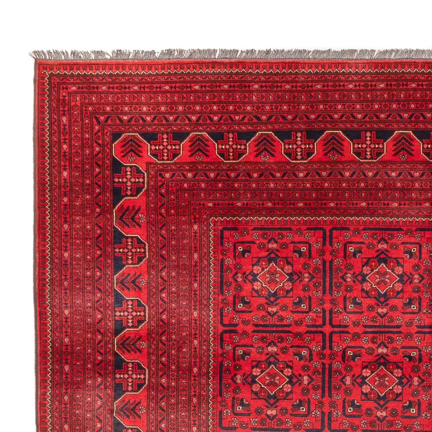 Tappeto afgano - Kunduz - 366 x 297 cm - rosso