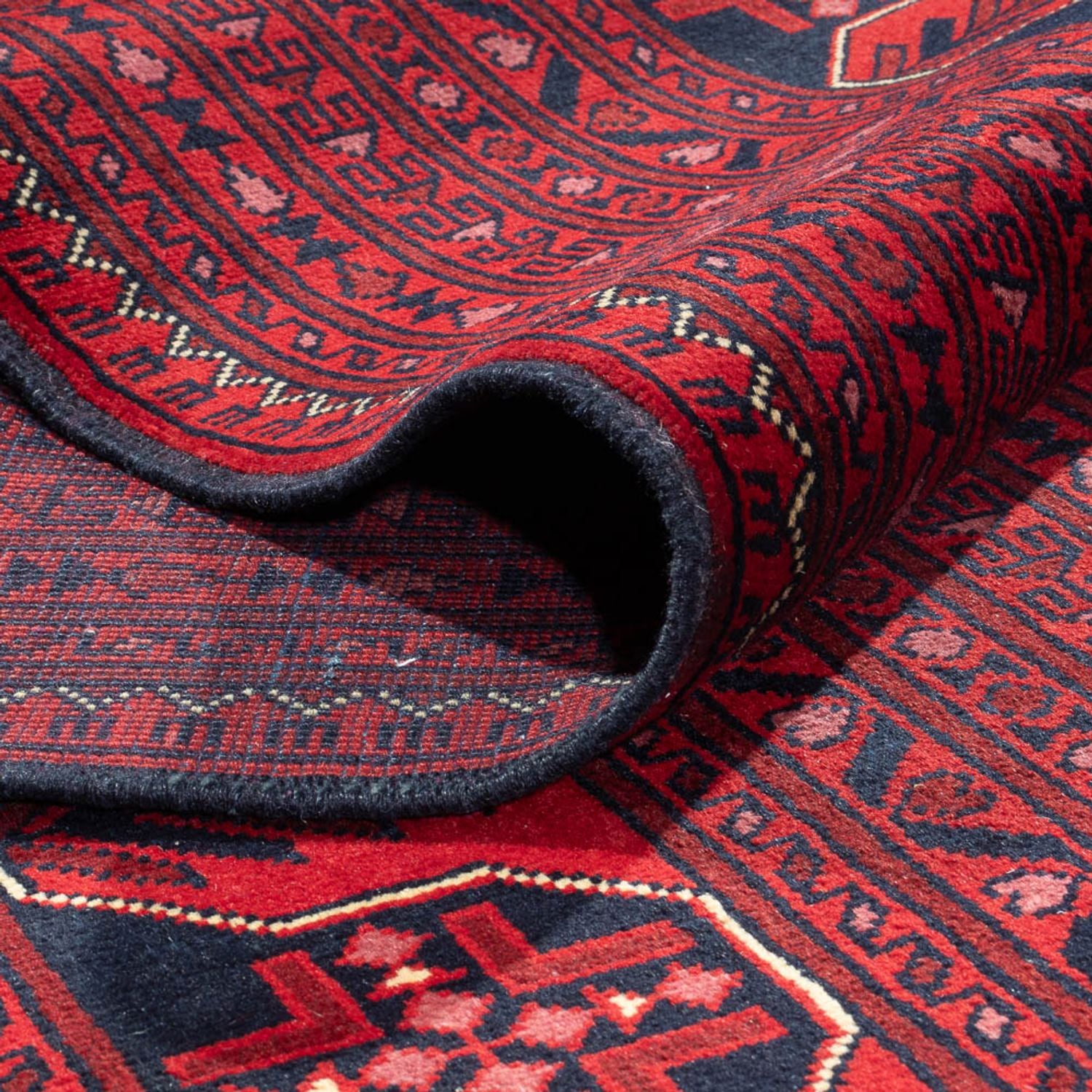 Tappeto afgano - Kunduz - 366 x 297 cm - rosso