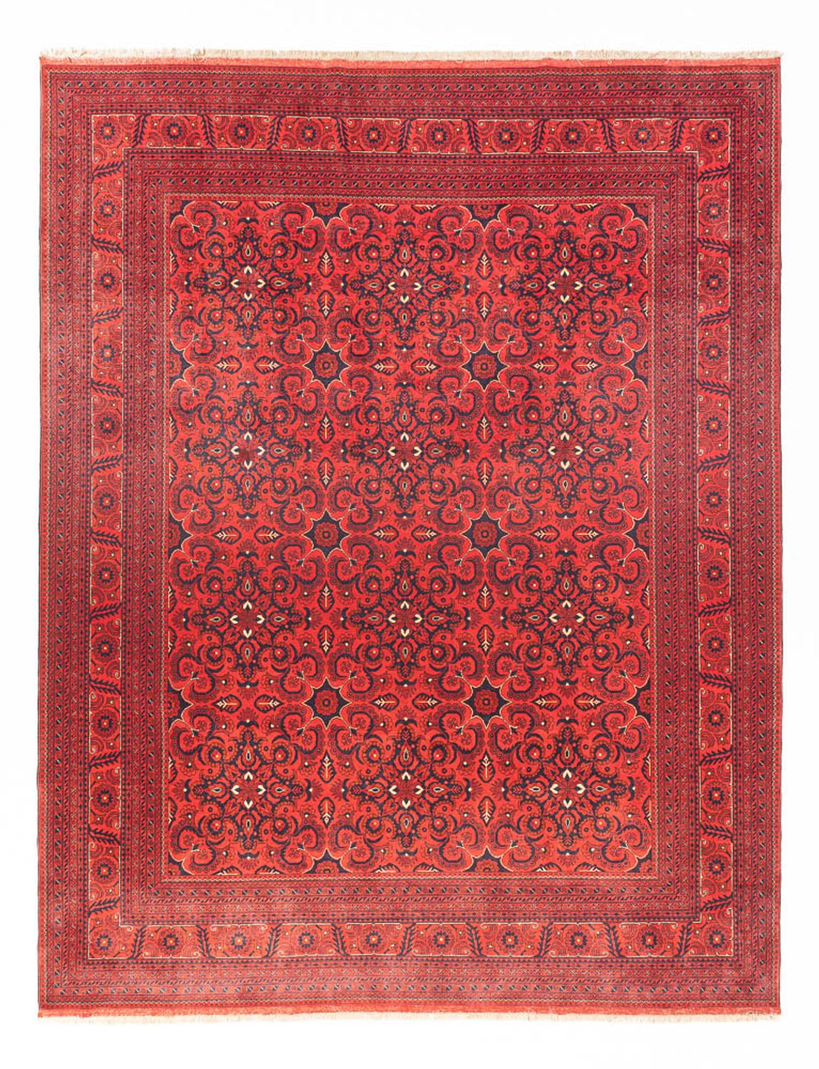 Tappeto afgano - Kunduz - 379 x 297 cm - rosso
