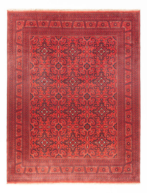 Tappeto afgano - Kunduz - 379 x 297 cm - rosso