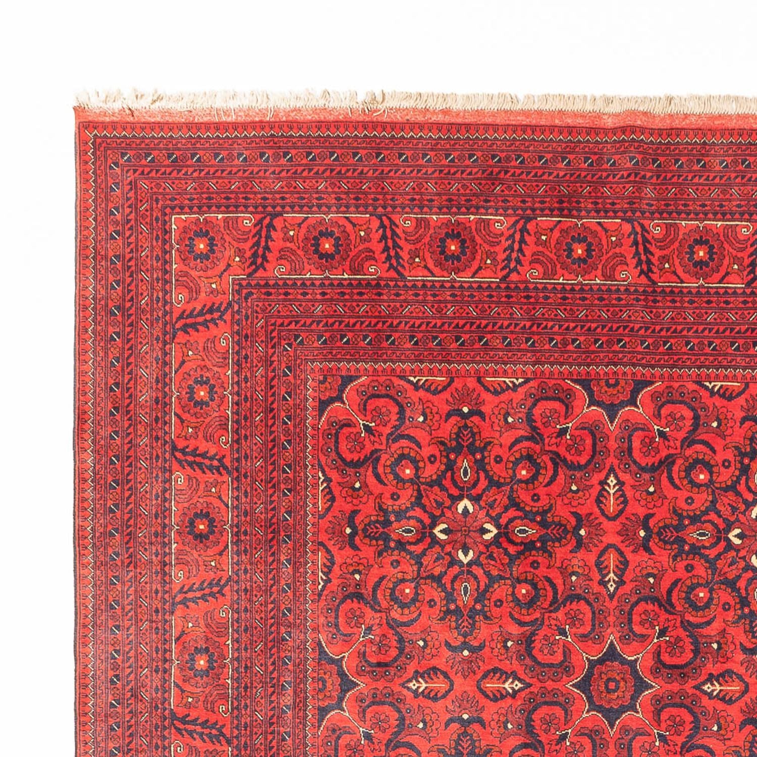Tappeto afgano - Kunduz - 379 x 297 cm - rosso
