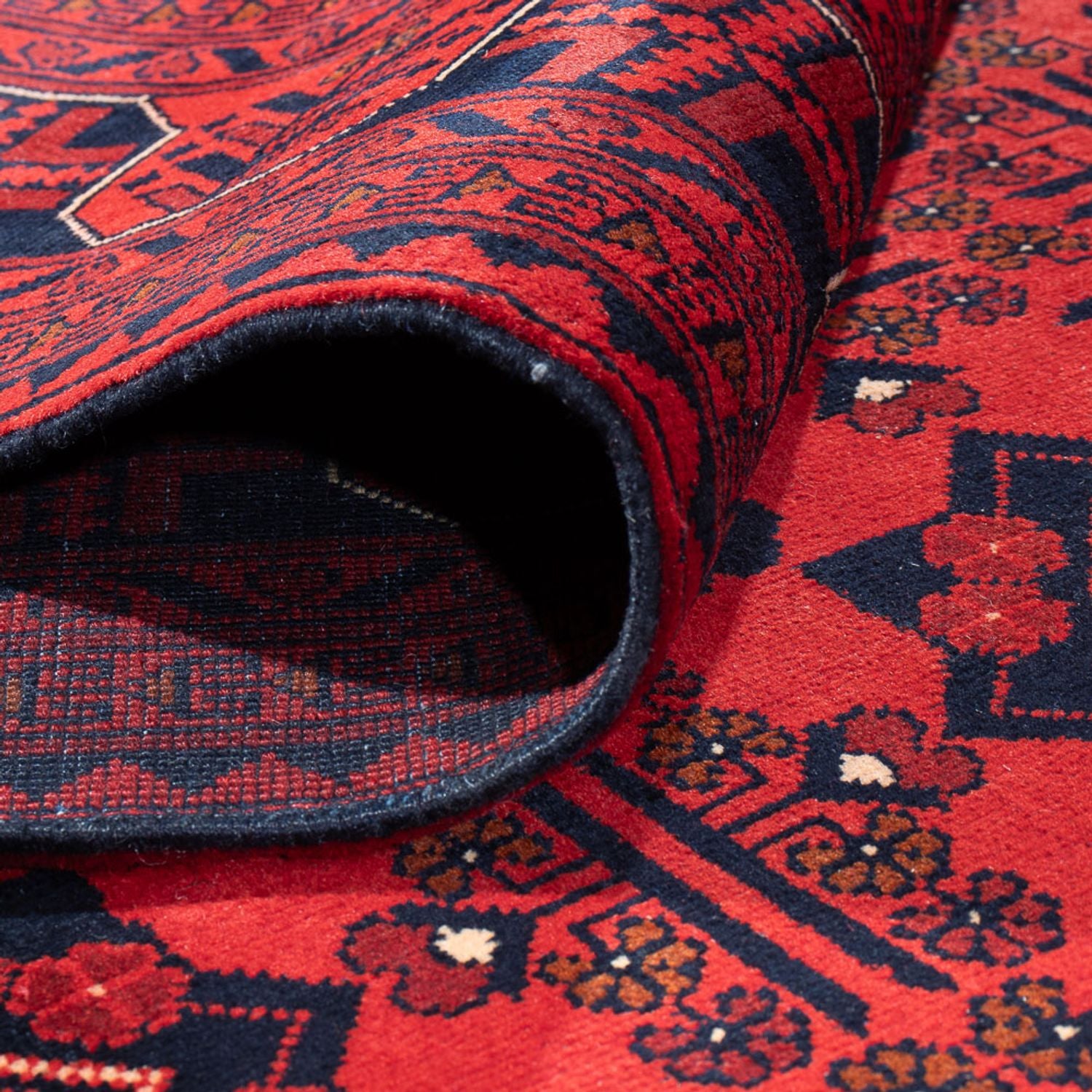 Tappeto afgano - Kunduz - 391 x 295 cm - rosso