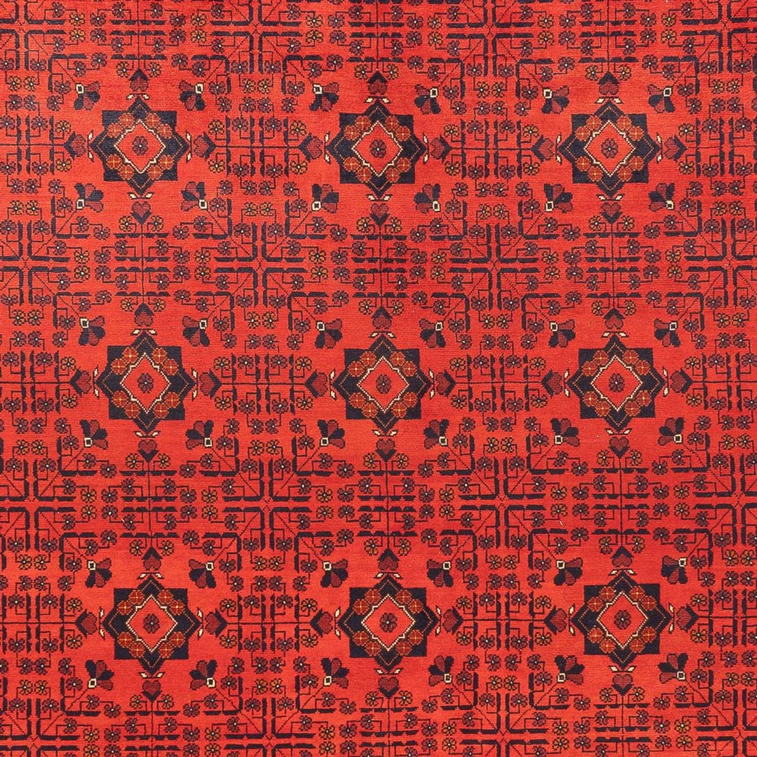 Tappeto afgano - Kunduz - 394 x 299 cm - rosso