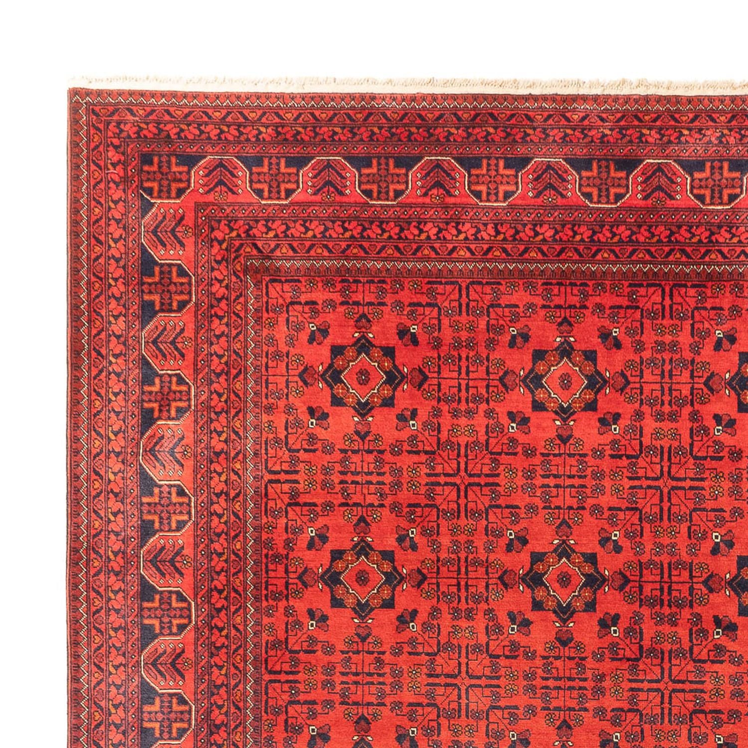 Tappeto afgano - Kunduz - 394 x 299 cm - rosso