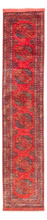 Tappeto corsia Tappeto afgano - 390 x 82 cm - rosso