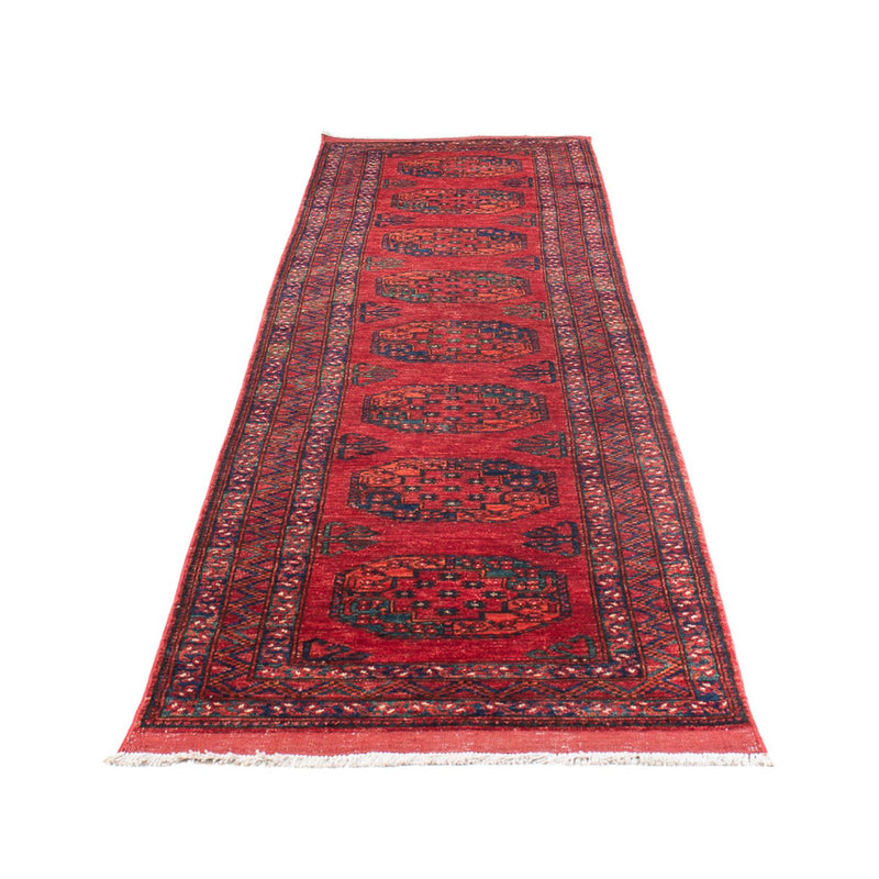 Tappeto corsia Tappeto afgano - 390 x 82 cm - rosso