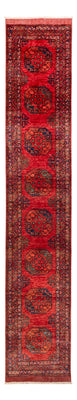 Tappeto corsia Tappeto afgano - 395 x 77 cm - rosso