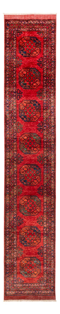 Tappeto corsia Tappeto afgano - 395 x 77 cm - rosso