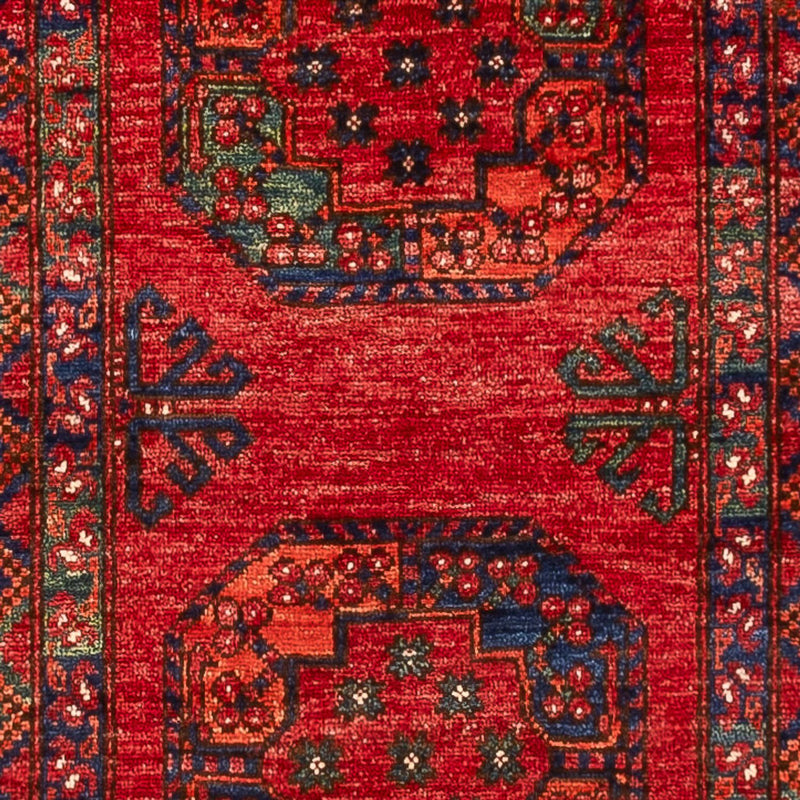 Tappeto corsia Tappeto afgano - 395 x 77 cm - rosso