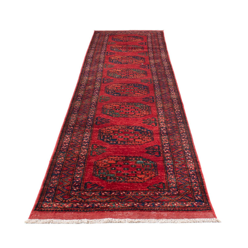 Tappeto corsia Tappeto afgano - 395 x 77 cm - rosso