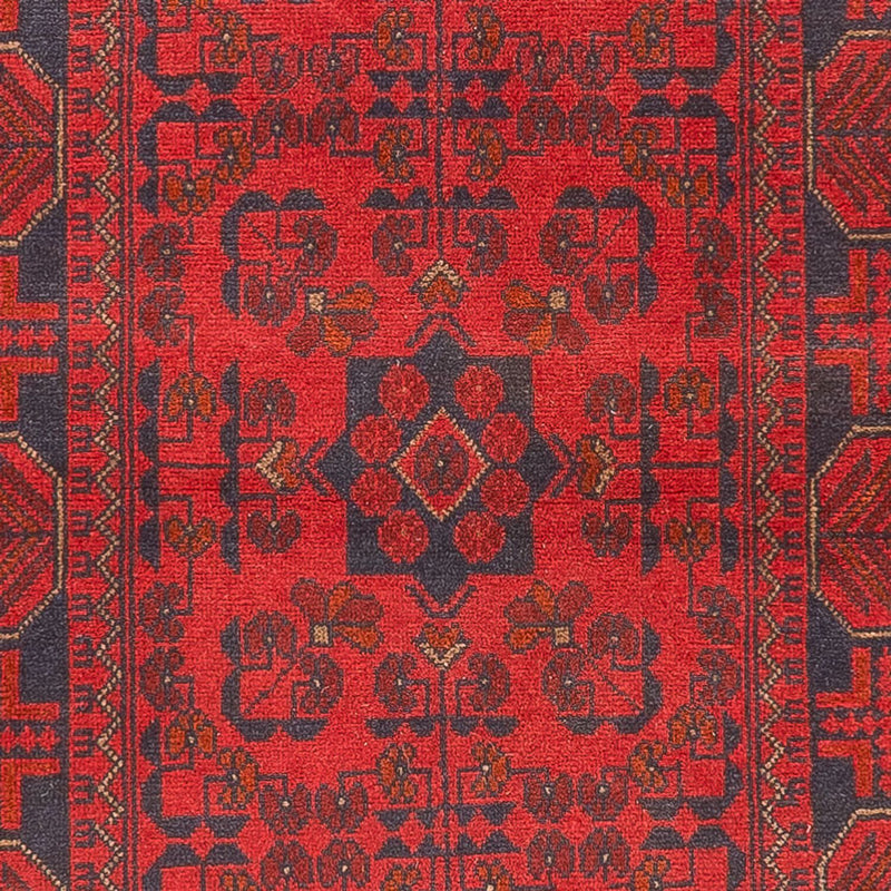 Tappeto corsia Tappeto afgano - Kunduz - 390 x 80 cm - rosso