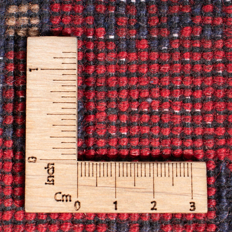 Tappeto corsia Tappeto afgano - Kunduz - 390 x 80 cm - rosso