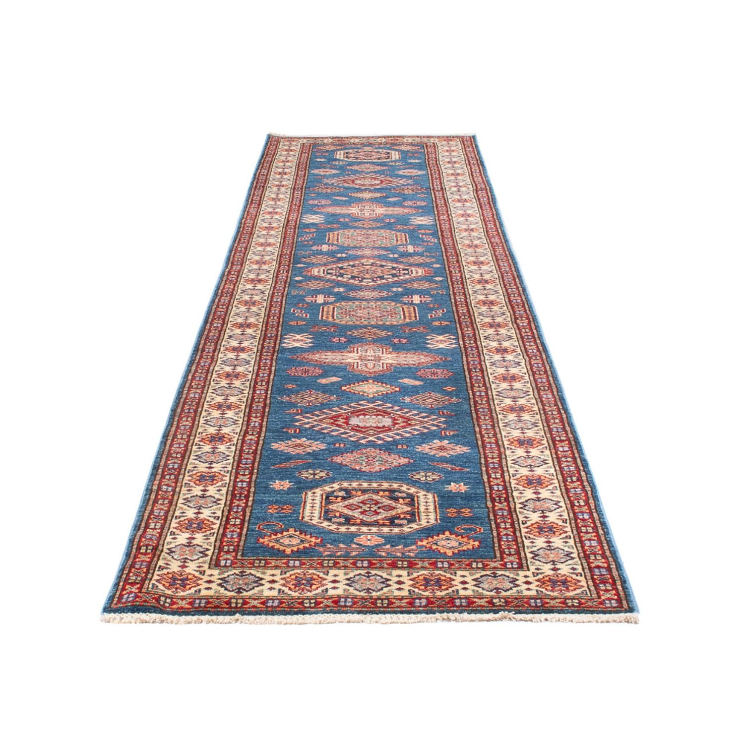 Tappeto corsia Tappeto Ziegler - Kazak - 404 x 87 cm - blu