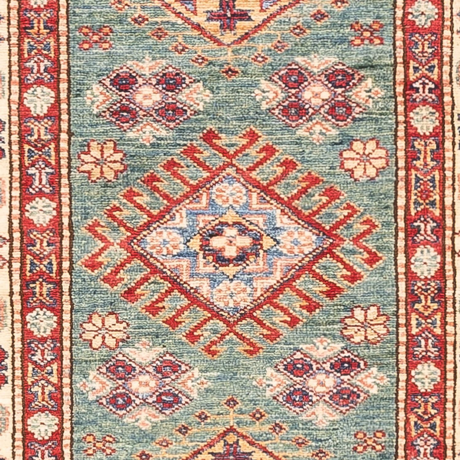 Tappeto corsia Tappeto Ziegler - Kazak - 294 x 84 cm - turchese