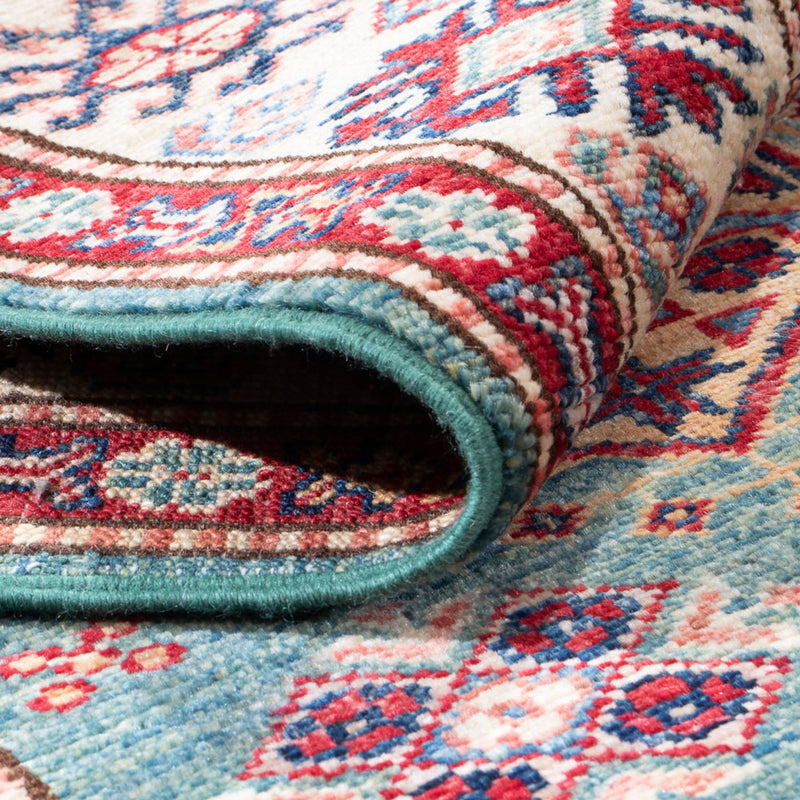 Tappeto corsia Tappeto Ziegler - Kazak - 294 x 84 cm - turchese